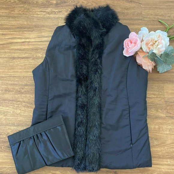 Weatherproof Women’s Faux Fur Puffer Quilted Vest - Picture 5 of 7